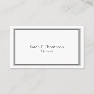 Sjabloon Life Coach Simple Neat & Clean - Visitekaartje