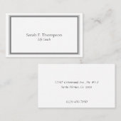 Sjabloon Life Coach Simple Neat & Clean - Visitekaartje (Voorkant / Achterkant)