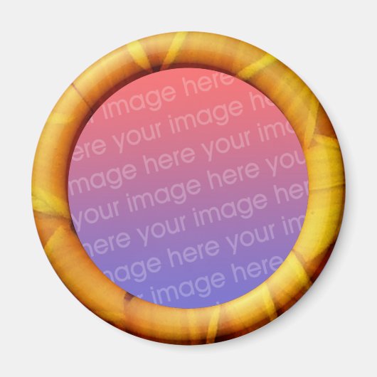 Sjabloon lijst (3d-effect grens) magneet (Voorkant)