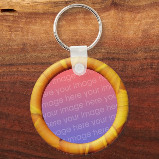 Sjabloon lijst (3d-effect grens) sleutelhanger (Voorkant)