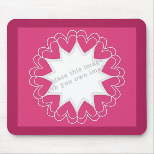 Sjabloon Lijst hart Muismat