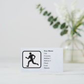 Sjabloon Logo looppas Visitekaartje (Staand voorkant)