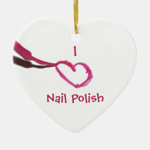 Sjabloon Love Nail Pools Keramisch Ornament