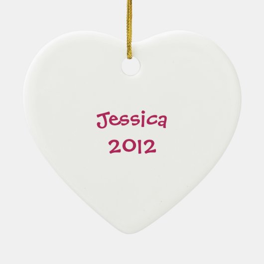 Sjabloon Love Nail Pools Keramisch Ornament (Achterkant)