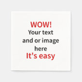 Sjabloon Maak je eigen Servetten (Voorkant)