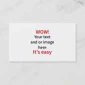 Sjabloon Maak je eigen Visitekaartje (Voorkant)