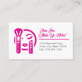 Sjabloon make-up artist Visitekaartje (Voorkant)