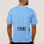 Sjabloon Mannen sport-Tek ActiveBack Print T-shirt<br><div class="desc">Voeg hier Jouw tekst toe de Moderne Sjabloon van het Achterontwerp Mannen Sport-Tek Concurrent Active Carolina Blue T-Shirt.</div>