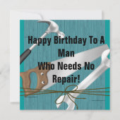 Sjabloon Mannen tools Kaart (Voorkant)