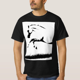 Sjabloon Mannen Trendy Modern Pop Art Curvet Horse T-shirt