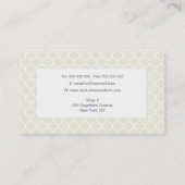 Sjabloon Marokkaanse neutrale Mode stylist Visitekaartje (Achterkant)