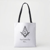 Sjabloon Masonic Canvas tassen | Unieke Freemason  (Voorkant)
