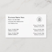 Sjabloon Meerdere locatie Visitekaartjes Logo (Voorkant)