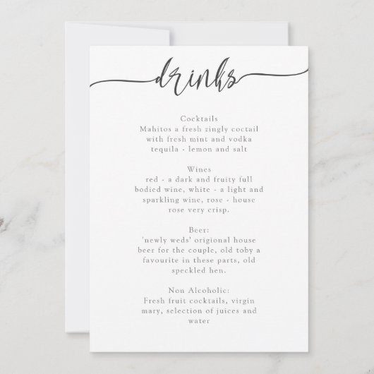 SJABLOON MENU 9, KAART (Achterkant)