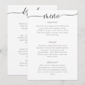 SJABLOON MENU 9, KAART (Voorkant / Achterkant)