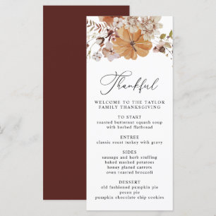 SJABLOON menu AMBER-Thanksgiving