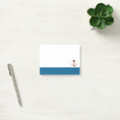 Sjabloon met anker en blauwe rand post-it® notes (Kantoor)