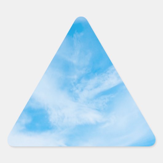 Sjabloon met blauwe lucht natuur witte wolken sticker (Voorkant)