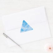 Sjabloon met blauwe lucht natuur witte wolken sticker (Envelop)