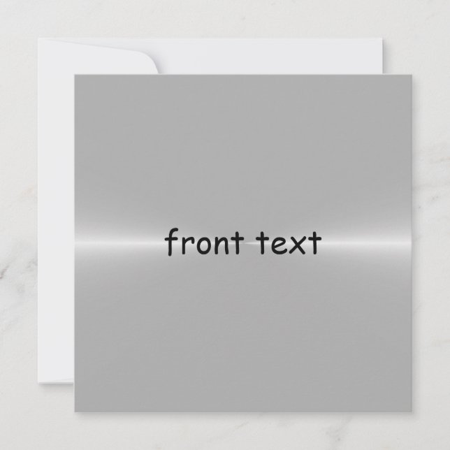 Sjabloon met een glanzend staalmetaal (Voorkant)