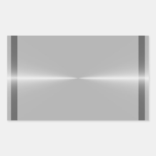 Sjabloon met een glanzend staalmetaal rechthoekige sticker (Voorkant)