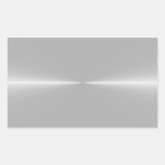 Sjabloon met een glanzend staalmetaal rechthoekige sticker (Voorkant)