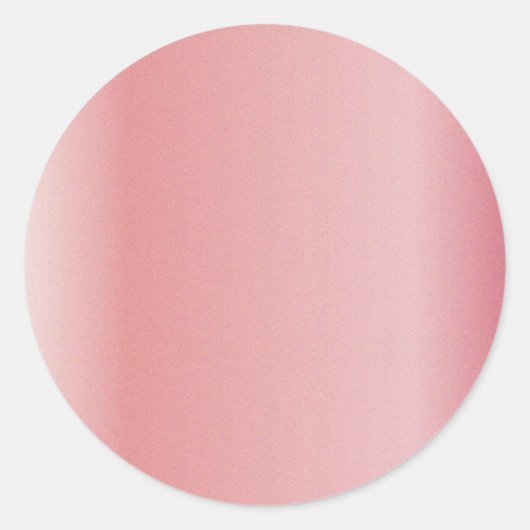Sjabloon met eigen tekst upload logo roze goud ronde sticker (Voorkant)