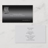 Sjabloon met metallisch uitzicht voor noten en bou visitekaartje (Voorkant / Achterkant)