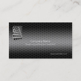 Sjabloon met metallisch uitzicht voor noten en bou visitekaartje