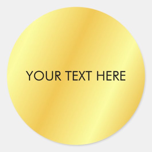 Sjabloon met monogram initiaal Voeg uw tekst naam Ronde Sticker (Voorkant)