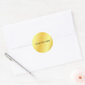 Sjabloon met monogram initiaal Voeg uw tekstnaam t Ronde Sticker (Envelop)