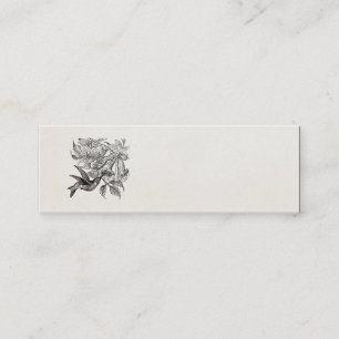  Sjabloon met rode, met roodvogel bedreigde vogel Mini Visitekaartje