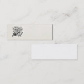  Sjabloon met rode, met roodvogel bedreigde vogel Mini Visitekaartje (Voorkant / Achterkant)