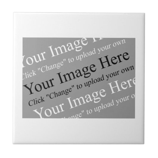 Sjabloon met vierkante Tegel Tegeltje (Voorkant)