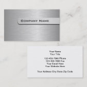 Sjabloon metalen Visitekaartjes (Voorkant / Achterkant)