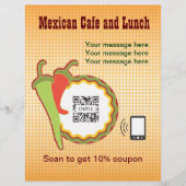 Sjabloon Mexicaans restaurant Flyer (Voorkant)