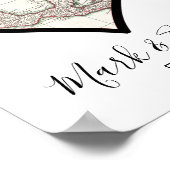 Sjabloon Mexicaanse huwelijkscadeaunaam Poster (Hoek)