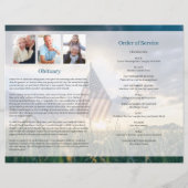 Sjabloon militair begrafenisprogramma (Achterkant)