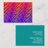 Sjabloon mini-fotokaart visitekaartje (Voorkant / Achterkant)