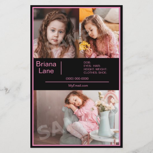 Sjabloon Model Comp Headshot Childrens Zed (Achterkant)