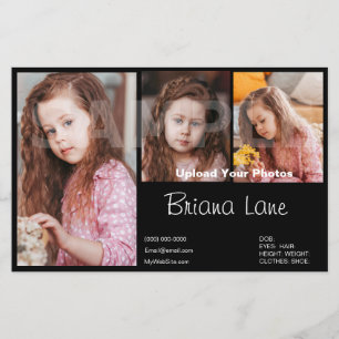 Sjabloon Model Comp Pasfoto Kinderen Zed
