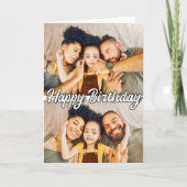 Sjabloon Modern Custom 2-foto's Happy Birthday (Voorkant)