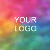 Sjabloon Modern Elegant Business Logo Hier Laptop Sticker (Voorkant)