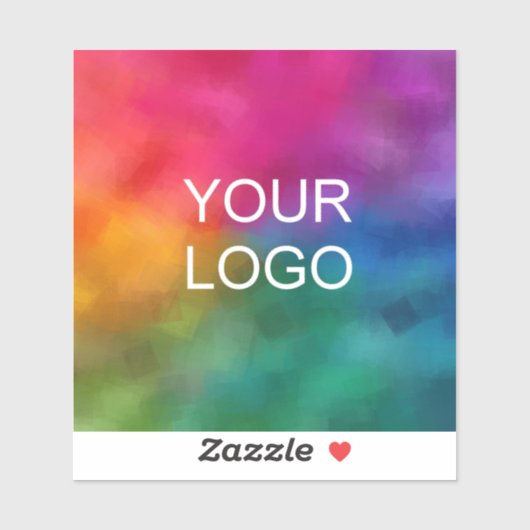 Sjabloon Modern Elegant Business Logo Hier Laptop Sticker (Vel)