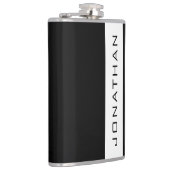 Sjabloon Modern Elegant Eenvoudig Jouw naam of Tek Heupfles (Rechts)