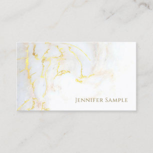Sjabloon Modern Gold Marble Elegant Golden Trendy Visitekaartje