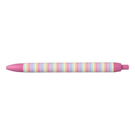 Sjabloon Modern Roze Geel Blauw Paars Cute Blauwe Inkt Pen (Voorkant)