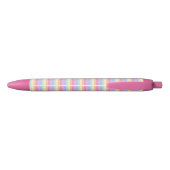 Sjabloon Modern Roze Geel Blauw Paars Cute Blauwe Inkt Pen (Achterkant)