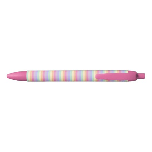 Sjabloon Modern Roze Geel Blauw Paars Cute Blauwe Inkt Pen (Achterkant)