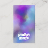 Sjabloon Moderne Abstracte kunst Verstoorde tekst Visitekaartje (Voorkant)